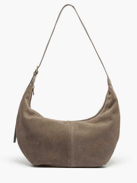 Shoulder Bag Velvet Caviar Leather Milano Beige velvet caviar VC25091