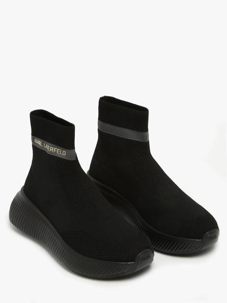Sock Sneakers Kreeper Run Mid Karl lagerfeld Black women KL64444 other view 1