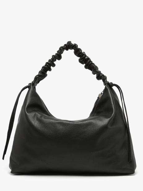 Shoulder Bag Leather Leather Biba Black leather KIB1L other view 4