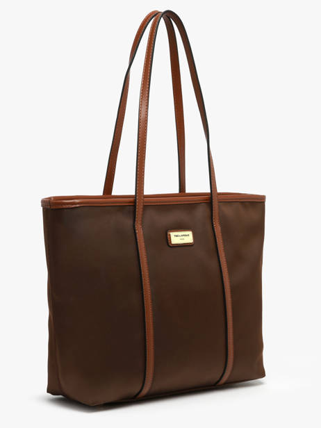 Sac Porté épaule Jamie Nylon Ted lapidus Marron jamie DU43501 vue secondaire 2