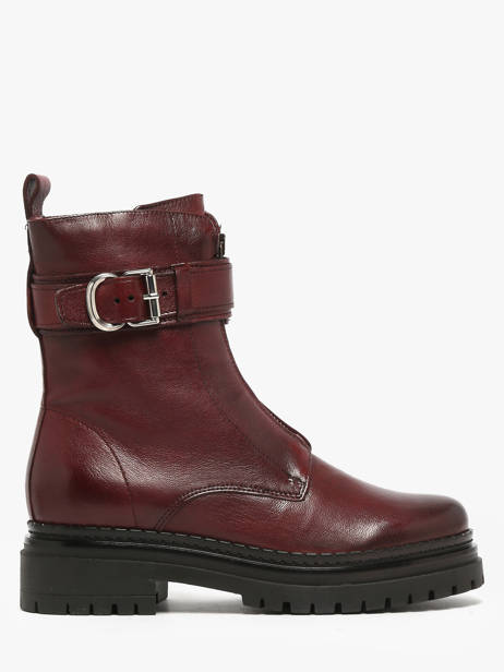 Boots In Leather Mjus Red women L97202
