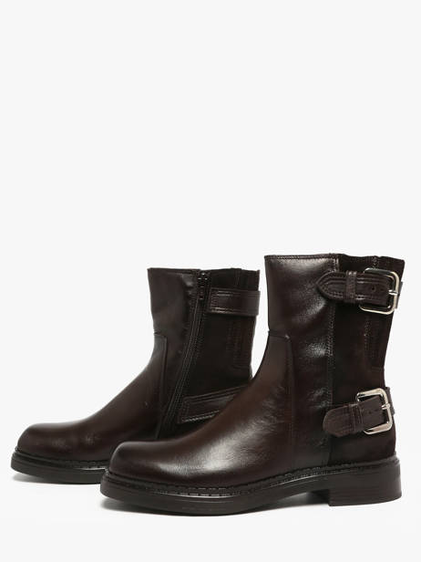 Boots In Leather Mjus Brown women L93203 other view 2