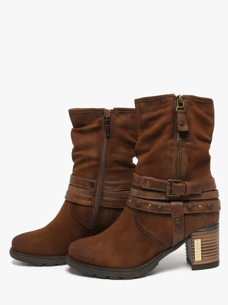 Heeled Boots Mustang Brown women M0182002 other view 2