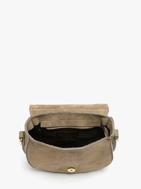 Shoulder Bag Velvet Studs Milano Beige velvet studs VS25093 other view 3