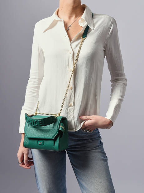 Top Handle S Ninon Leather Lancel Green ninon A09221 other view 1