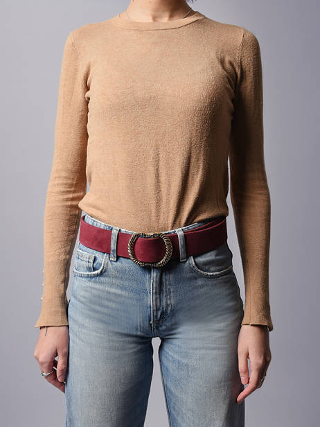 Ceinture Pieces Rouge nikka 17131109 vue secondaire 1