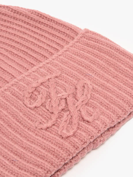 Beanie Tommy hilfiger Pink elevated AW17778 other view 1