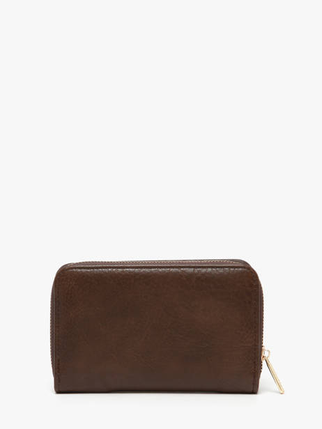 Carolina Wallet Lulu castagnette Brown zip CAROL035 other view 3
