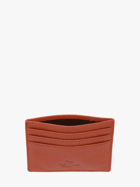 Card Holder Leather Yves renard Orange foulonne 232 other view 1