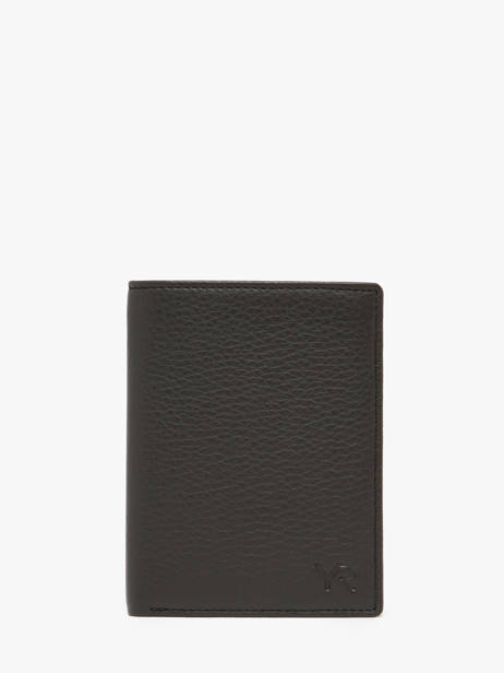 Wallet Leather Yves renard Brown bicolor 24419