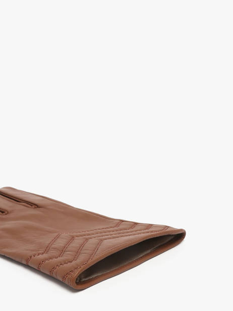 Gloves Isotoner Brown women gloves 85359 other view 1