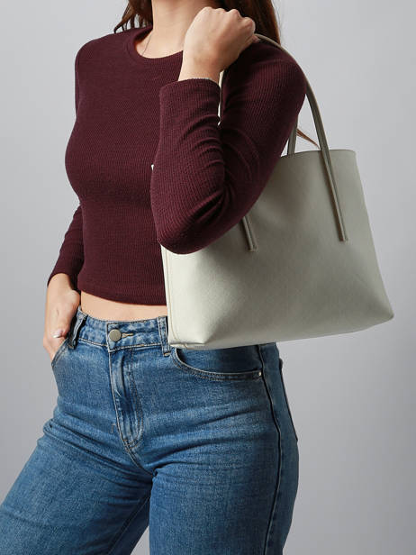 Shoulder Bag Coated Emblem Calvin klein jeans White coated emblem 4F3267G other view 1