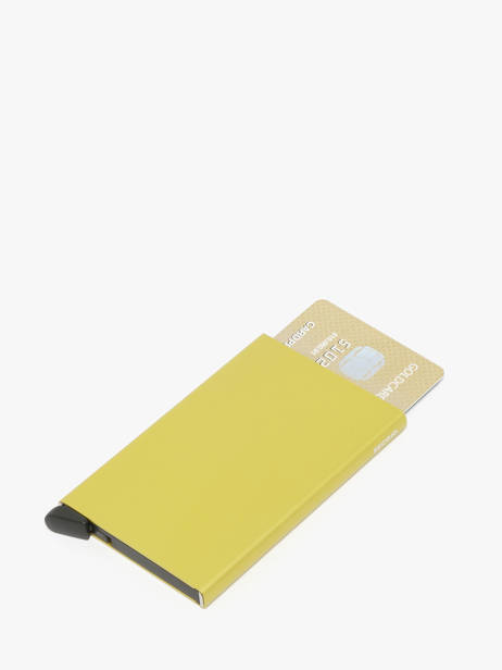 Aluminium Card Holder Secrid Yellow alu 00C other view 1