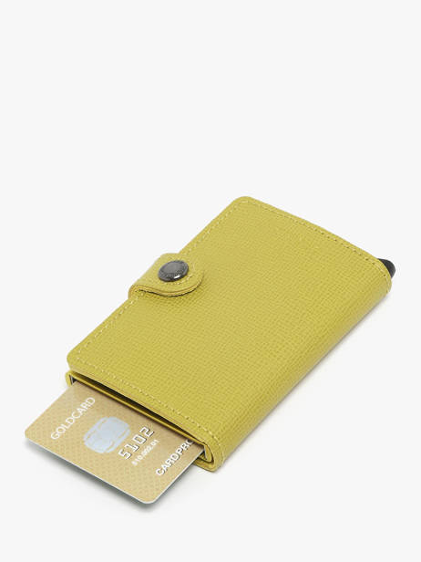 Card Holder Leather Secrid Yellow crisple MC other view 2
