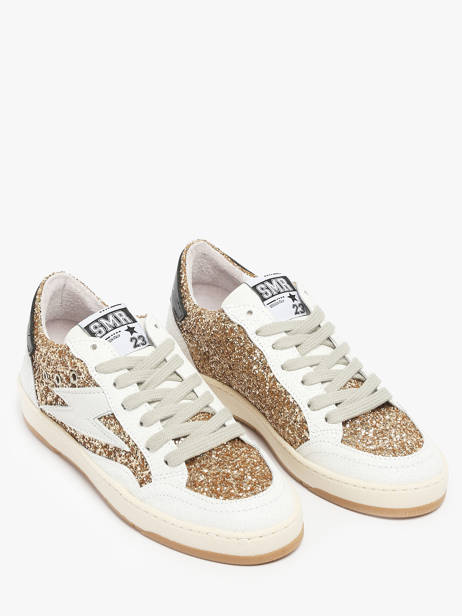 Sneakers In Leather Semerdjian Gold women DANY other view 1