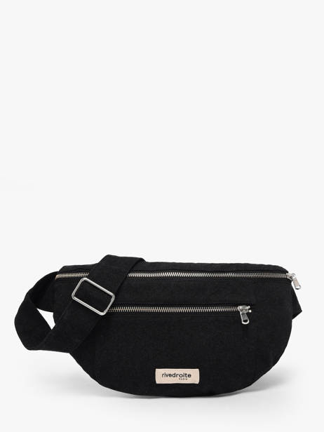 Le Sac Banane Orsel Coton Recyclé Rivedroite Noir timeless ORSELTIM