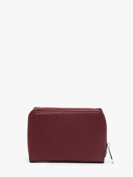 Compact Zip Wallet Classic Miniprix Red grained H6012 other view 3