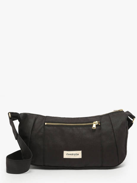 Shoulder Bag Waxed Cotton Rivedroite Black waxed CHARIWAX