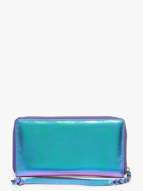 Leather Charlotte Scarabee Wallet Paul marius Blue scarabee CHARLSCA other view 2