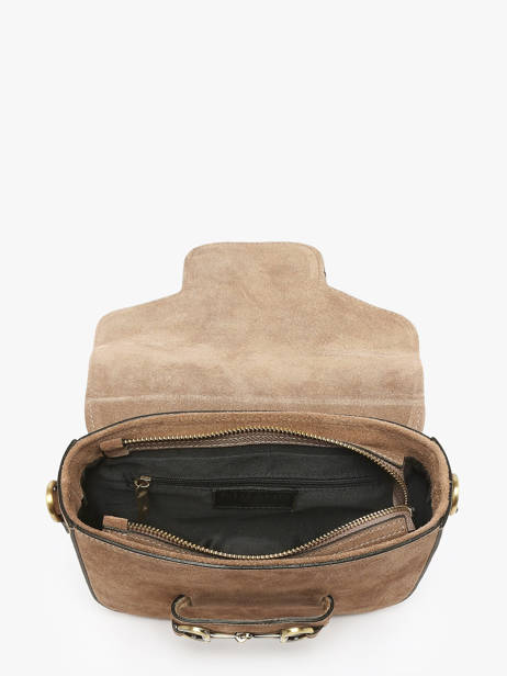 Shoulder Bag Velvet Leather Milano Beige velvet VE260611 other view 3
