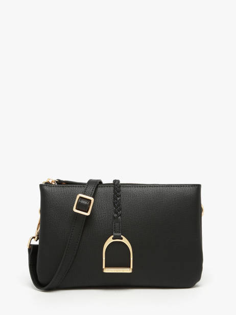 Sac Bandoulière Torsade Cuir Etrier Noir torsade ETOS0142