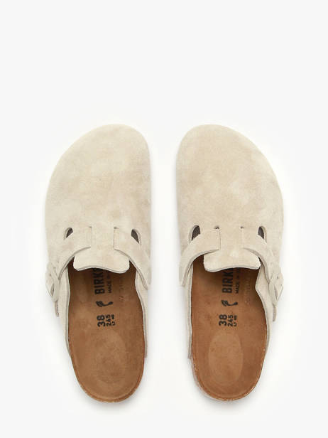 Slippers In Leather Birkenstock White women 1031662 other view 3