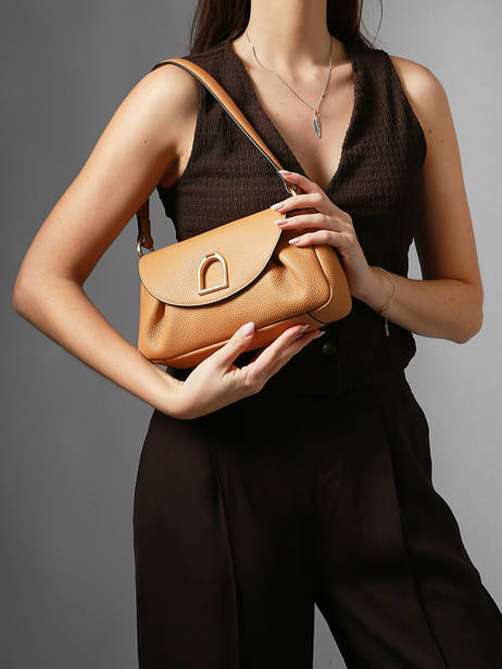 Shoulder Bag Shadow Leather Etrier Brown shadow ESHA163S other view 1