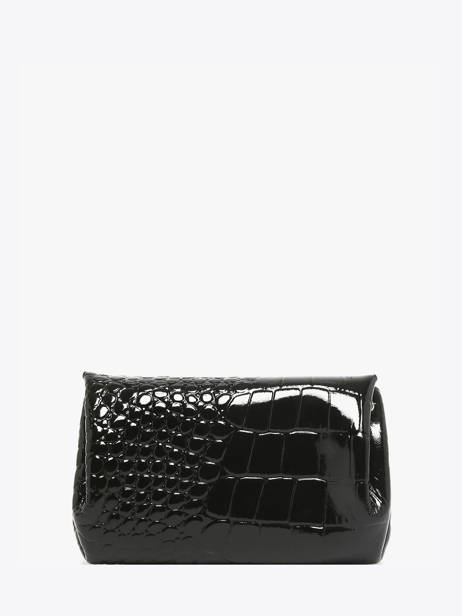 Porte-monnaie Cuir Paul marius Noir croco vernis GUSTACRV vue secondaire 3