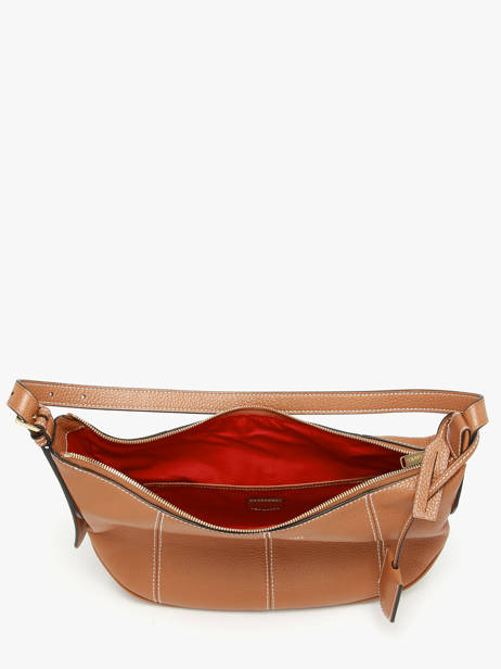 Medium Leather Victoire Hobo Bag Lancel Brown victoire A13993 other view 2