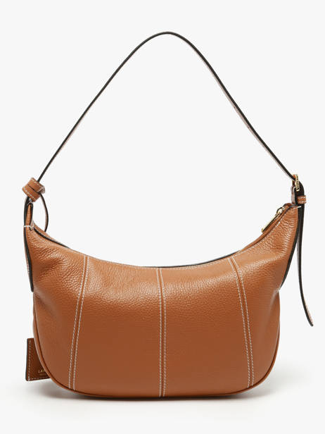 Medium Leather Victoire Hobo Bag Lancel Brown victoire A13993 other view 3