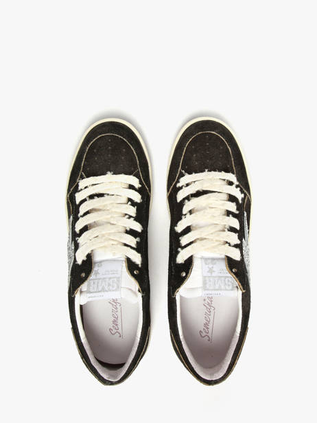 Sneakers Dany In Leather Semerdjian Black women DANY other view 3