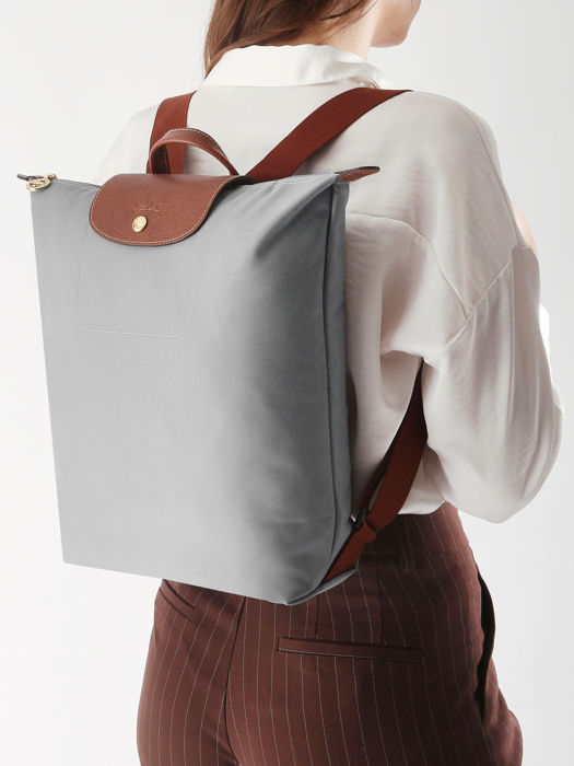 Longchamp Le pliage original Backpack Gray