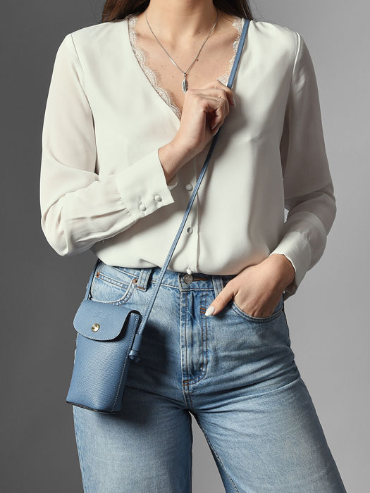 Longchamp Epure Ipod case / cd holder Blue