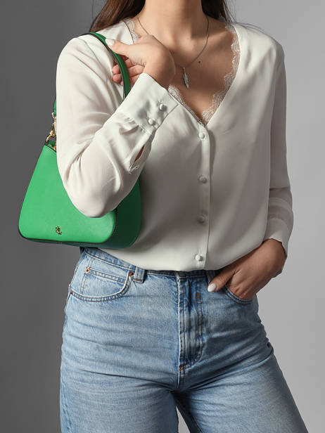 Leather Danni 26 Shoulder Bag Lauren ralph lauren Green danni 31883768 other view 1