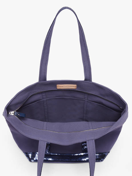 Satchel Cabas Cotton Vanessa bruno Violet cabas 1V40378 other view 3