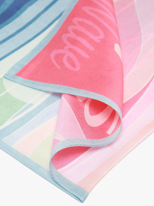 Longchamp Soie gots Scarf White