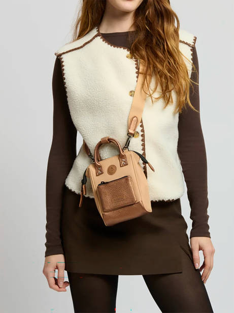 Nano Bag Crossbody 1 Compartment Cabaia Brown adventurer NANOBAG other view 1