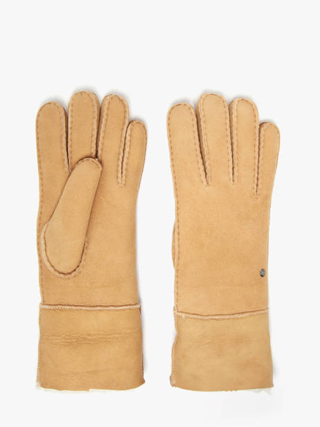 Gloves Isotoner Brown women gloves 68667 other view 2