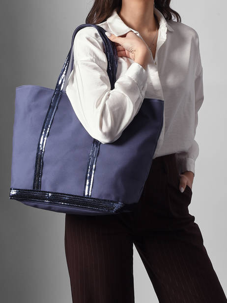 Large Le Cabas Tote Bag Sequins Vanessa bruno Violet cabas 1V40315 other view 1