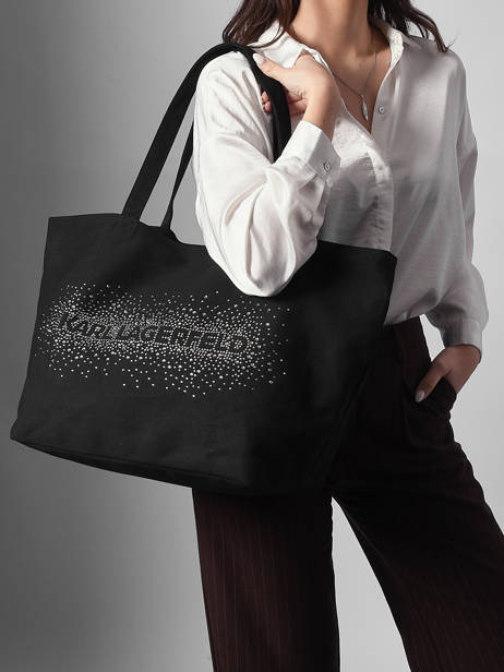 Tote Bag K/essential Rhinestone Logo Karl lagerfeld Black k essential B1W50087 other view 1