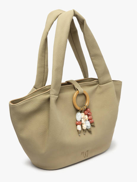 Coin Purse Woomen Green camomille pearl WCAE07 other view 2