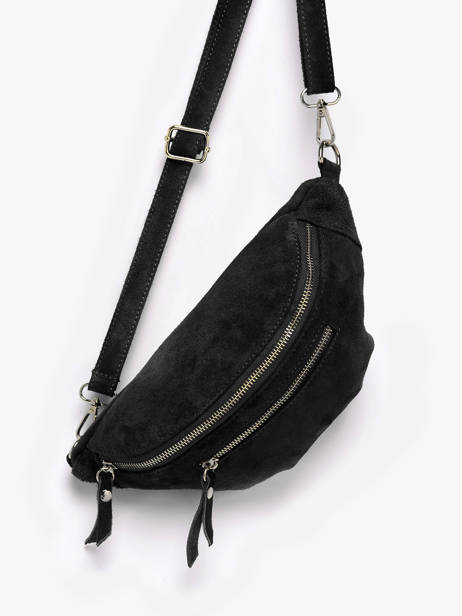 Belt Bag Milano Black velvet VE24119O other view 2