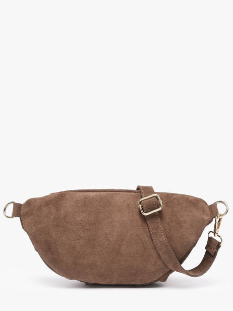 Sac Banane Cuir Milano Beige velvet VE24119O vue secondaire 4