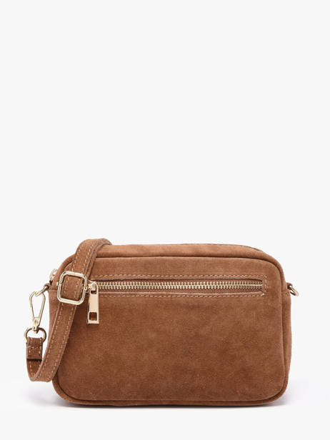 Sac Bandoulière Velvet Cuir Milano Marron velvet VE25115