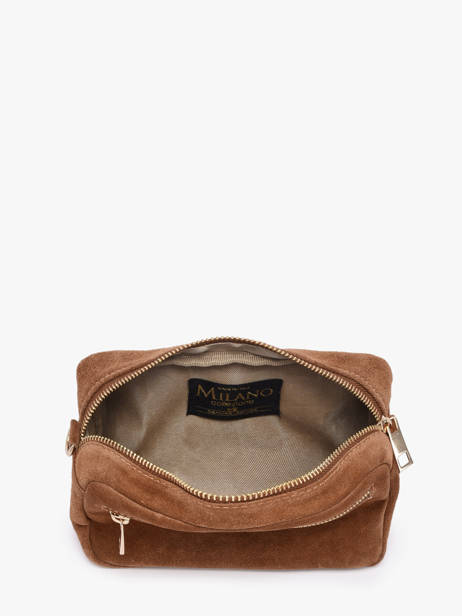 Sac Bandoulière Velvet Cuir Milano Marron velvet VE25115 vue secondaire 3