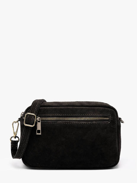 Sac Bandoulière Velvet Cuir Milano Noir velvet VE25115