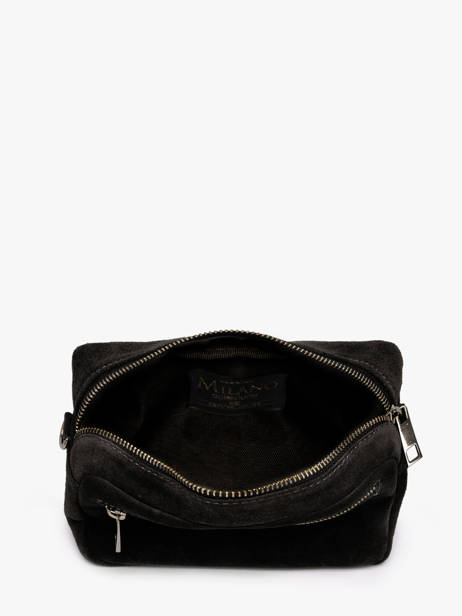 Sac Bandoulière Velvet Cuir Milano Noir velvet VE25115 vue secondaire 3