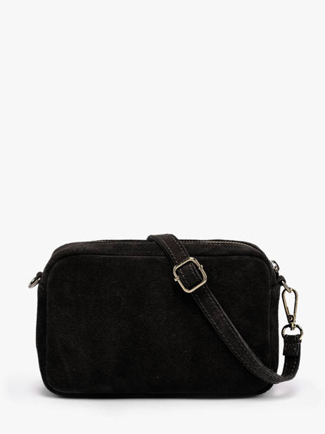 Sac Bandoulière Velvet Cuir Milano Noir velvet VE25115 vue secondaire 4