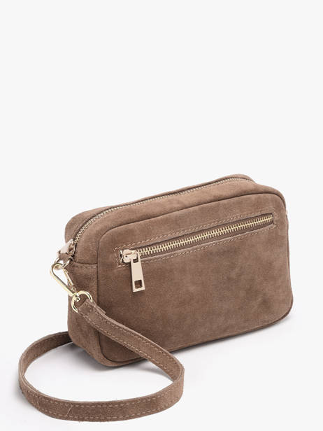 Sac Bandoulière Velvet Cuir Milano Beige velvet VE25115 vue secondaire 2