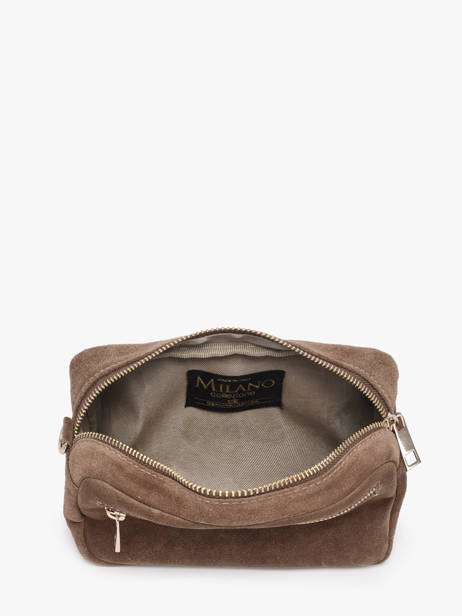 Sac Bandoulière Velvet Cuir Milano Beige velvet VE25115 vue secondaire 3